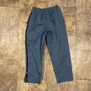 champion vintage 90s muted blue track pants with pockets size large